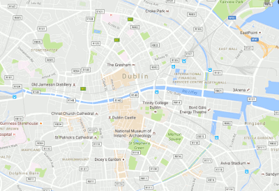 mapa dublin