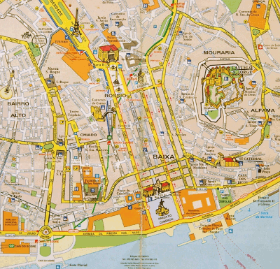 plano del centro de lisboa