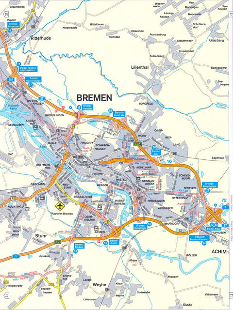 mapa de Bremen