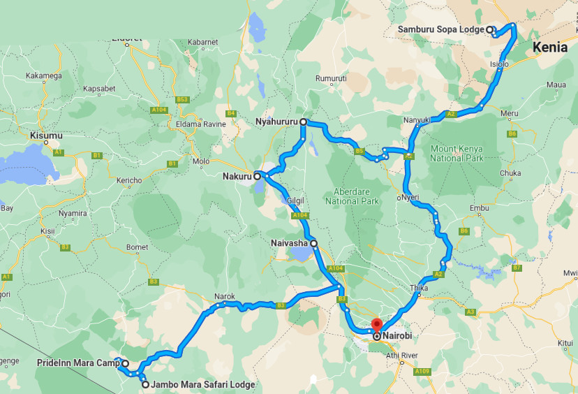 mapa ruta