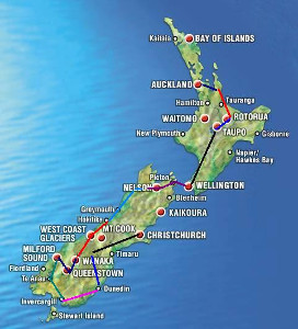 mapa de la ruta 