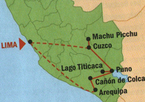 mapa de la ruta 
