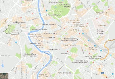 plano interactivo de Roma