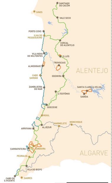 mapa de R. Vicentina mapa de R. Vicentina