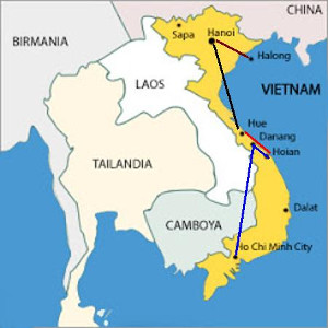 mapa de la ruta 