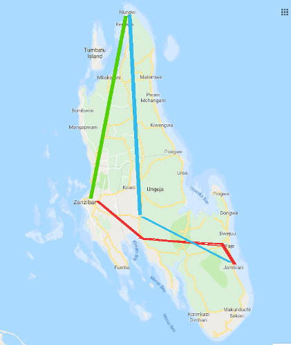 mapa de la ruta mapa de la ruta