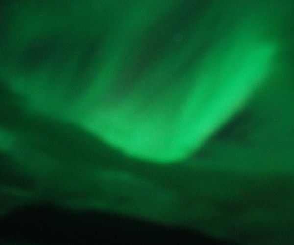 aurora boreal desde el barco