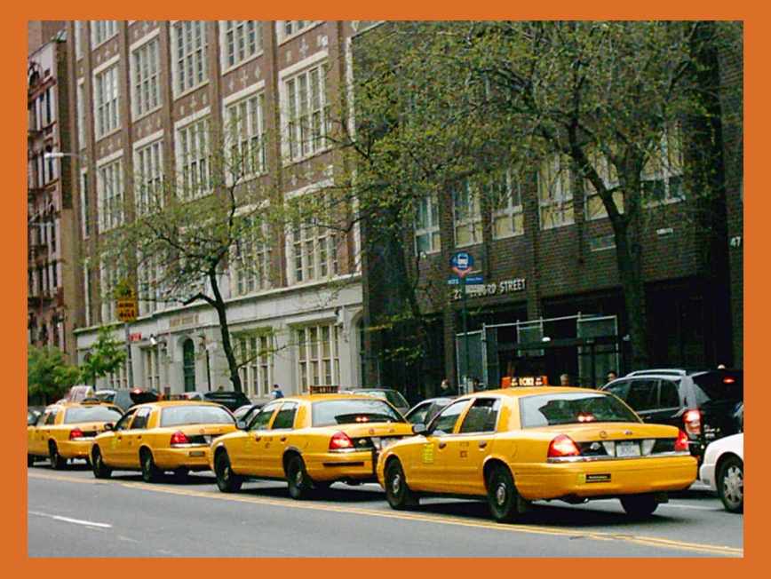 taxis en la gran manzana