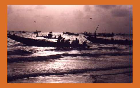 llegada pescadores Mbour ( Saly )